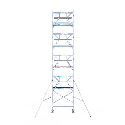 Euroscaffold Euro 75x190x10,2m werkhoogte carbon vloer dubbele voorloopleuning Euroscaffold Euroscaffold Euro 75x190x10,2m werkhoogte carbon vloer dubbele voorloopleuning