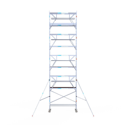 Euroscaffold Euro 75x250x10,2m werkhoogte carbon vloer dubbele voorloopleuning Euroscaffold Euroscaffold Euro 75x250x10,2m werkhoogte carbon vloer dubbele voorloopleuning