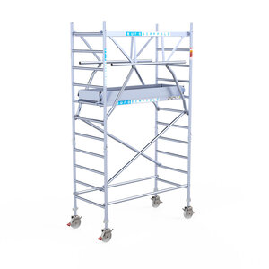 Euroscaffold Euroscaffold Euro 90x190x4,2m werkhoogte dubbele voorloopleuning Euroscaffold Euro 90x190x4,2m werkhoogte dubbele voorloopleuning