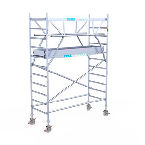 Euroscaffold Euroscaffold Euro 90x250x4,2m werkhoogte dubbele voorloopleuning Euroscaffold Euro 90x250x4,2m werkhoogte dubbele voorloopleuning