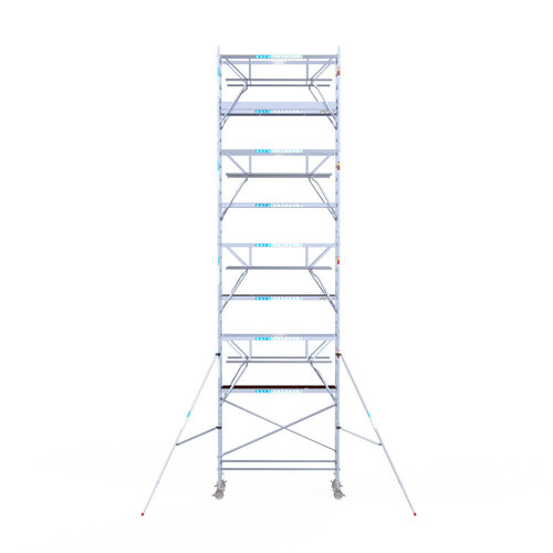 Euroscaffold Euro 90x250x10,2m werkhoogte dubbele voorloopleuning Euroscaffold Euroscaffold Euro 90x250x10,2m werkhoogte dubbele voorloopleuning