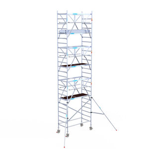 Euroscaffold Euroscaffold Euro 90x190x8,2m werkhoogte carbon vloer dubbele voorloopleuning Euroscaffold Euro 90x190x8,2m werkhoogte carbon vloer dubbele voorloopleuning