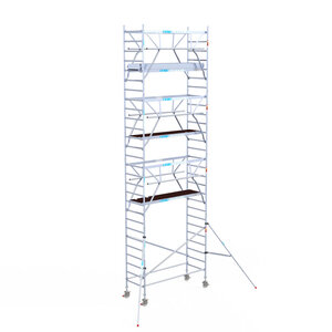 Euroscaffold Euroscaffold Euro 90x250x9,2m werkhoogte carbon vloer dubbele voorloopleuning Euroscaffold Euro 90x250x9,2m werkhoogte carbon vloer dubbele voorloopleuning