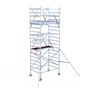 Euroscaffold Euroscaffold Euro 135x190x6,2m werkhoogte dubbele voorloopleuning Euroscaffold Euro 135x190x6,2m werkhoogte dubbele voorloopleuning