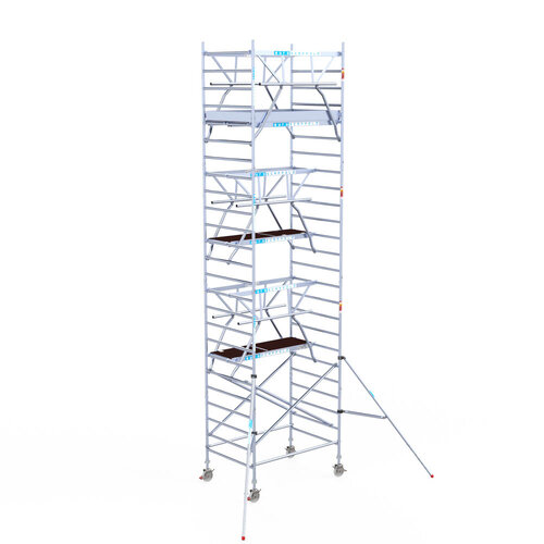 Euroscaffold Euro 135x190x8,2m werkhoogte dubbele voorloopleuning Euroscaffold Euroscaffold Euro 135x190x8,2m werkhoogte dubbele voorloopleuning
