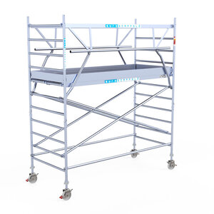 Euroscaffold Euroscaffold Euro 135x305x4,2m werkhoogte carbon vloer dubbele voorloopleuning Euroscaffold Euro 135x305x4,2m werkhoogte carbon vloer dubbele voorloopleuning
