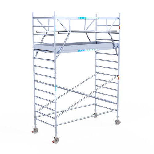 Euroscaffold Euroscaffold Euro 135x305x5,2m werkhoogte carbon vloer dubbele voorloopleuning