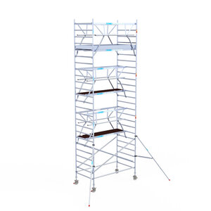 Euroscaffold Euroscaffold Euro 135x250x8,2m werkhoogte carbon vloer dubbele voorloopleuning Euroscaffold Euro 135x250x8,2m werkhoogte carbon vloer dubbele voorloopleuning