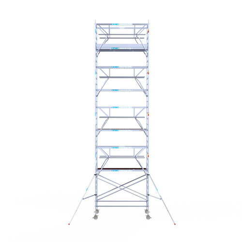 Euroscaffold Euroscaffold Euro 135x250x10,2m werkhoogte carbon vloer dubbele voorloopleuning