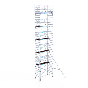 Euroscaffold Euroscaffold Euro 135x250x12,2m werkhoogte carbon vloer dubbele voorloopleuning Euroscaffold Euro 135x250x12,2m werkhoogte carbon vloer dubbele voorloopleuning