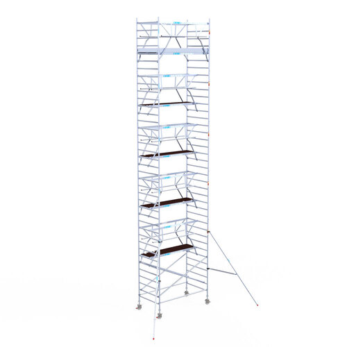 Euroscaffold Euro 135x250x12,2m werkhoogte carbon vloer dubbele voorloopleuning Euroscaffold Euroscaffold Euro 135x250x12,2m werkhoogte carbon vloer dubbele voorloopleuning