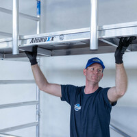 Alumexx Rolsteiger Alumexx Light 75x250 10,2m werkhoogte geschoord Carbon vloer