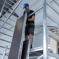 Alumexx Rolsteiger Alumexx Light 90x250 10,2m werkhoogte geschoord