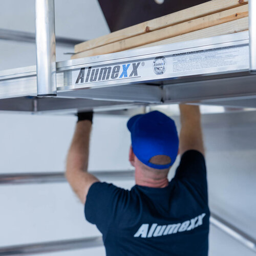 Rolsteiger Alumexx Light 90x190 9,2m werkhoogte geschoord Carbon vloer Alumexx Rolsteiger Alumexx Light 90x190 9,2m werkhoogte geschoord Carbon vloer