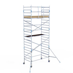 Alumexx Rolsteiger Alumexx Light 135x250 7,2m werkhoogte geschoord Carbon vloer Rolsteiger Alumexx Light 135x250 7,2m werkhoogte geschoord Carbon vloer