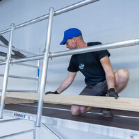 Alumexx Rolsteiger Alumexx Light 135x190 8,2m werkhoogte geschoord Carbon vloer