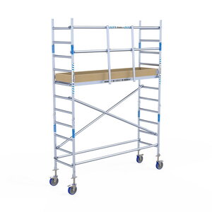 Alumexx Rolsteiger Alumexx Light 75x250 4,2m werkhoogte geschoord Carbon vloer Rolsteiger Alumexx Light 75x250 4,2m werkhoogte geschoord Carbon vloer