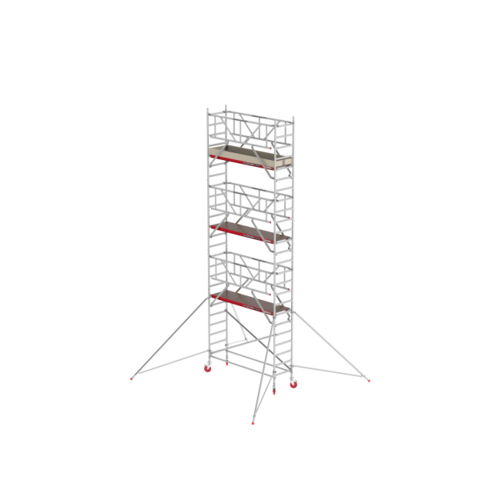 Rolsteiger RS TOWER 41 75x245 8,2m werkhoogte Safe-Quick Guardrail + schoren Altrex Rolsteiger RS TOWER 41 75x245 8,2m werkhoogte Safe-Quick Guardrail + schoren