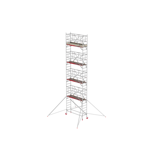Rolsteiger RS TOWER 41 75x185 10,2m werkhoogte Safe-Quick Guardrail + schoren Altrex Rolsteiger RS TOWER 41 75x185 10,2m werkhoogte Safe-Quick Guardrail + schoren