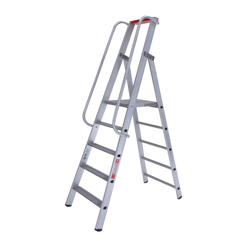 1 x 5 tr. EUROLINE Magazijntrap met leuning Euroline 1 x 5 tr. EUROLINE Magazijntrap met leuning