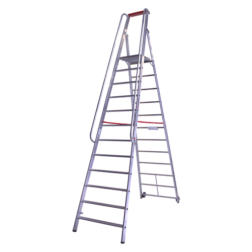 1 x 12 tr. EUROLINE Magazijntrap met leuning Euroline 1 x 12 tr. EUROLINE Magazijntrap met leuning