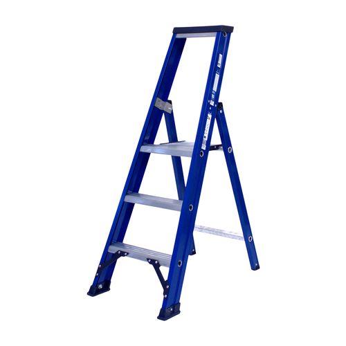 1 x 3 incl. platform Industriële trap enkel Blue type Hercules DAS products 1 x 3 incl. platform Industriële trap enkel Blue type Hercules