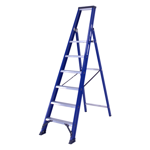 1 x 6 incl. platform Industriële trap enkel Blue type Hercules DAS products 1 x 6 incl. platform Industriële trap enkel Blue type Hercules