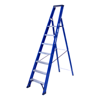 DAS products 1 x 7 incl. platform Industriële trap enkel  Blue type Hercules