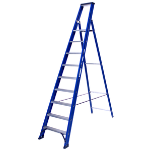 DAS products 1 x 9 incl. platform Industriële trap enkel  Blue type Hercules 1 x 9 incl. platform Industriële trap enkel  Blue type Hercules