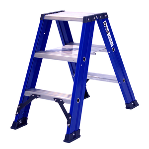 DAS products 2 x 3 incl. platform Industriële trap dubbel Blue type Hercules 2 x 3 incl. platform Industriële trap dubbel Blue type Hercules