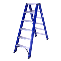 DAS products 2 x 6 incl. platform Industriële trap dubbel Blue type Hercules