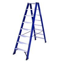 DAS products 2 x 8 incl. platform Industriële trap dubbel  Blue type Hercules