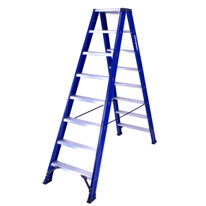 DAS products 2 x 8 incl. platform Industriële trap dubbel  Blue type Hercules 2 x 8 incl. platform Industriële trap dubbel  Blue type Hercules