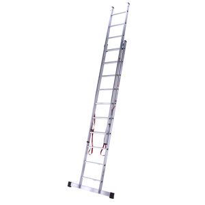Euroline 2 x 10 sp. Euroline Industrieladder 2-delig rechte voet met balk. 2 x 10 sp. Euroline Industrieladder 2-delig rechte voet met balk.