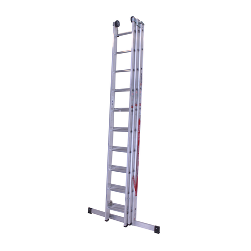 3 x 10 sp. Euroline Industrieladder 3-delig rechte voet met balk. Euroline 3 x 10 sp. Euroline Industrieladder 3-delig rechte voet met balk.