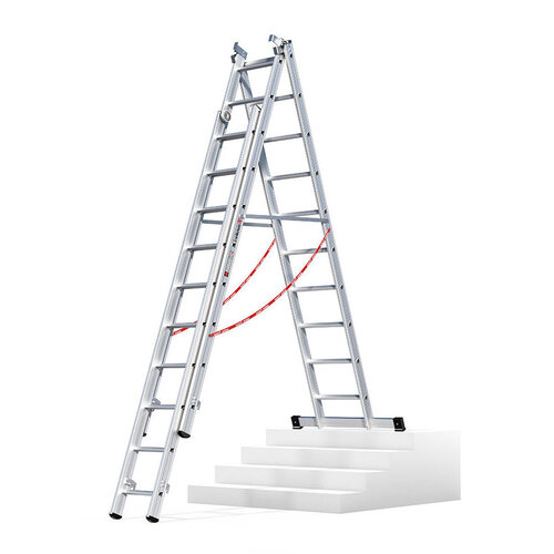 3 x 10 sp. Euroline Industrieladder 3-delig rechte voet met balk. Euroline 3 x 10 sp. Euroline Industrieladder 3-delig rechte voet met balk.