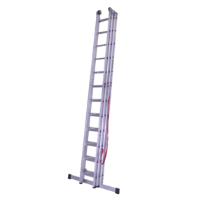 Euroline 3 x 12 sp. Euroline Industrieladder 3-delig rechte voet met balk. 3 x 12 sp. Euroline Industrieladder 3-delig rechte voet met balk.