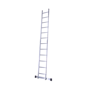 Euroline 1 x 12 sp. EUROLINE Enkele ladder rechte voet + stabiliteitsbalk 1 x 12 sp. EUROLINE Enkele ladder rechte voet + stabiliteitsbalk