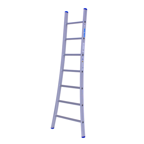 1 x 7 sp. Prof, Enkele Industrieladder met uitgebogen voet Type A07 Solide 1 x 7 sp. Prof, Enkele Industrieladder met uitgebogen voet Type A07