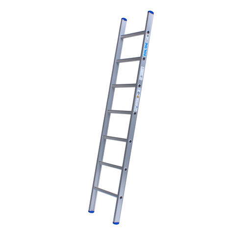 1 x 7 sp. Prof, Enkele Industrieladder met uitgebogen voet Type A07 Solide 1 x 7 sp. Prof, Enkele Industrieladder met uitgebogen voet Type A07