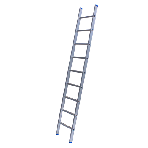 1 x 9 sp. Prof. Enkele Industrieladder met uitgebogen voet Type A09 Solide 1 x 9 sp. Prof. Enkele Industrieladder met uitgebogen voet Type A09