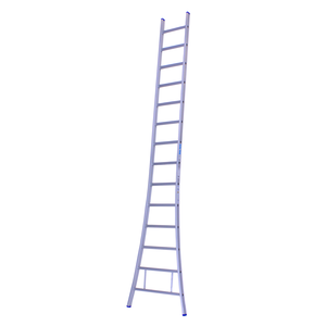 Solide 1 x 14 sp. Prof. Enkele Industrieladder met uitgebogen voet Type A14 1 x 14 sp. Prof. Enkele Industrieladder met uitgebogen voet Type A14