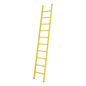 Staltor 1 x 10 sp. Prof. Enkele Industrieladder glasvezelversterkt GVK rechte voet 1 x 10 sp. Prof. Enkele Industrieladder glasvezelversterkt GVK rechte voet