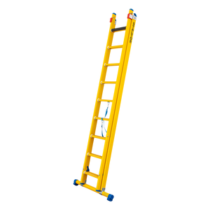 Staltor 2 x 9 sp. Prof. 2-Delige Reformladder glasvezelversterkt + stabiliteitsbalk GVK 2 x 9 sp. Prof. 2-Delige Reformladder glasvezelversterkt + stabiliteitsbalk GVK