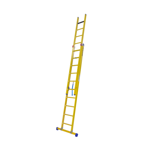 2 x 10 sp. Prof. 2-Delige Reformladder glasvezelversterkt + stabiliteitsbalk GVK Staltor 2 x 10 sp. Prof. 2-Delige Reformladder glasvezelversterkt + stabiliteitsbalk GVK