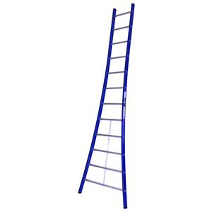DAS products 1 x 12 sp Prof. Enkele Industrieladder met uitgebogen voet blauw Type Atlas 1 x 12 sp Prof. Enkele Industrieladder met uitgebogen voet blauw Type Atlas