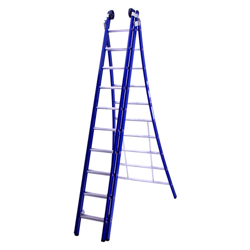 3 x 10 sp. Industrieladder 3-delig uitgebogen voet blauw Type Atlas DAS products 3 x 10 sp. Industrieladder 3-delig uitgebogen voet blauw Type Atlas