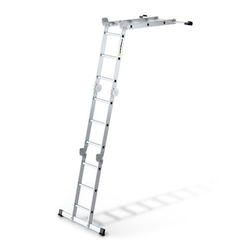 Vouwladder 4 x 4 treden met platform Panthera Vouwladder 4 x 4 treden met platform