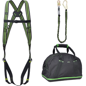 Kratos Complete set valbeveiliging Basic met elastische weerhoudingslijn met opbergtas Complete set valbeveiliging Basic met elastische weerhoudingslijn met opbergtas