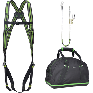 Kratos Complete set valbeveiliging Basic met werkpositielijn verstelbaar met opbergtas Complete set valbeveiliging Basic met werkpositielijn verstelbaar met opbergtas